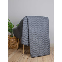 Покривало стьобане Home Line 210х240 Графіт 192196
