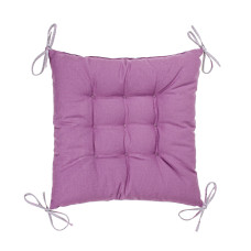 Подушка з зав'язками на стілець Home Line Гав-гав 40х40 см сіро-бузковий 178517
