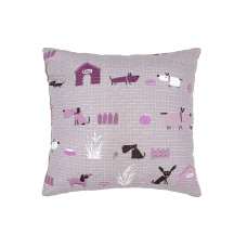 Подушка декоративна Home Line Гав-гав 40х40 см сіро-бузковий 178516