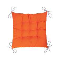Подушка з зав'язками на стілець Home Line Гноми двостороння 40х40 см сіро-помаранчевий 178513