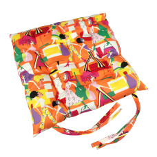 Подушка з зав'язками на стілець Home Line 40х40 см помаранчевий 131508