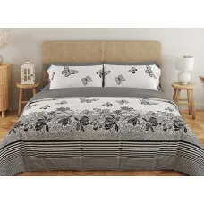 Комплект постільної білизни ТЕП "Soft dreams" Black Butterfly, 70x70 полуторний