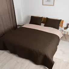 Покривало ТЕП "VINTAGE" 150*210 см 1шт наволочка 50*70 см 1шт Коричневий/вінтаж