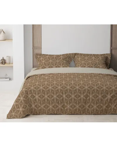Комплект постільної білизни ТЕП "Happy Sleep" Bronze Grid, 50x70 двоспальний