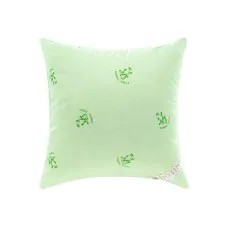 Подушка DOTINEM SAGANO бамбукове волокно 70x70 см чохол мікрофібра зелена (215491-3)