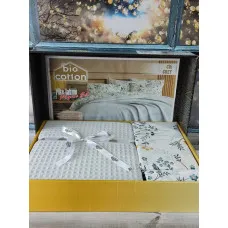 Gri Літній набір з вафельним покривалом. Bio Cotton Туреччина