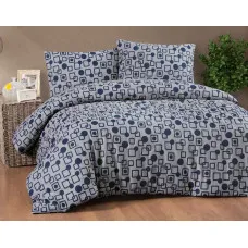 41894 фланелева постіль, євро розмір. Cotton collection Туреччина