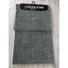 Antrasit помпончики. Килимки в ванну кімнату 2в1. River home Туреччина