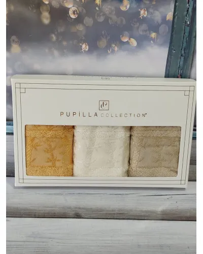 Рушники Pupilla Туреччина  30х50 Бамбук ST4940 krem купити у Postel.biz.ua