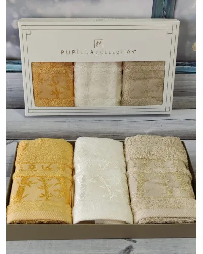 Рушники Pupilla Туреччина  30х50 Бамбук ST4940 krem купити у Postel.biz.ua