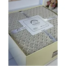 Zeynep bej в'язаний акріловий плед. Romeo Home Туреччина.