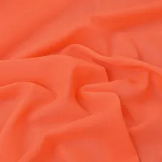 Тканина шифон Мульті 80 гр/м2 150 см напівпрозора, легка, повітряна для суконь, блузок неон св/корал