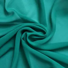 Тканина Шифон Shela т/бірюза