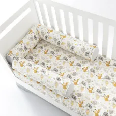 Бортик валик захисний мультифункціональний PAPAELLA 60х15 см 120х15 см дитяче ліжечко