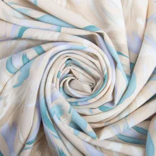 Тканина плательна Super Soft акварель бірюза