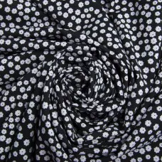 Тканина плательна Super Soft дрібноцвіт black