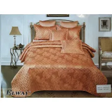 Покривало атласне з наволочками Elway 860