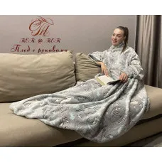 Плед з флісу з рукавами Русалонька