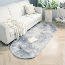 Килимок овальний приліжковий Colorful Home 90х200см сірий (в асортименті)
