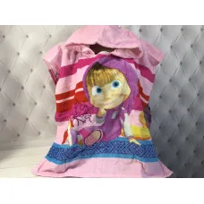 Дитяче пляжне пончо Маша