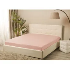Простирадло трикотажне на резинці Lotus - Персиковий 160*200+25