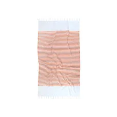 Рушник Barine Pestemal - White Imbat 90*170 Orange помаранчевий
