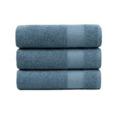 Рушник махровий Lotus Home - Dena navy сіро-синій 50*90