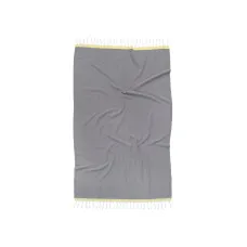 Рушник Barine Pestemal - Basak 95*165 Grey-Yellow сірий-жовтий