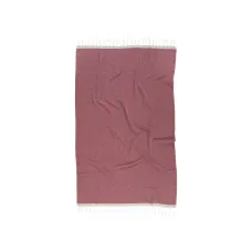 Рушник Barine Pestemal - Basak 95*165 Marsala-Beige марсала-бежевий