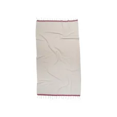 Рушник Barine Pestemal - Basak 95*165 Beige-Marsala бежевий-марсала