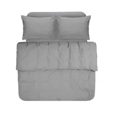 Постільна білизна Lotus Home Washed cotton - Solid antracite євро