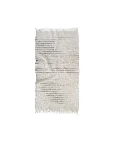 Рушник з льону Lotus Home - Line чорний 50*90