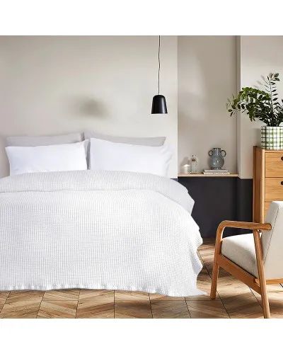Покривало Lotus Home - Bellia off white молочно-білий 200*220