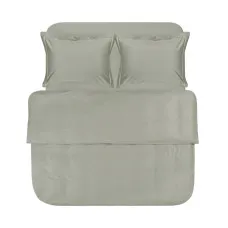Постільна білизна сатин premium Lotus Home - Dakota Modern хакі сімейний