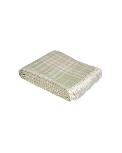 Покривало Lotus Home - Checked Caledonia м'ятний 190*225