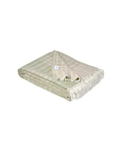 Покривало Lotus Home - Checked Caledonia м'ятний 190*225
