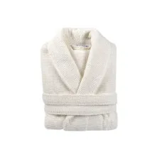 Халат махровий Lotus Home - Nella ekru S/M