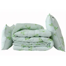 ТМ TAG Ковдра лебединий пух Bamboo white євро + 2 подушки 50х70