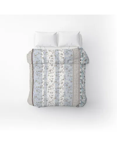 Підковдра бязева Home Line "Затишок" (блакитно-бежевий) 145х215см 173544
