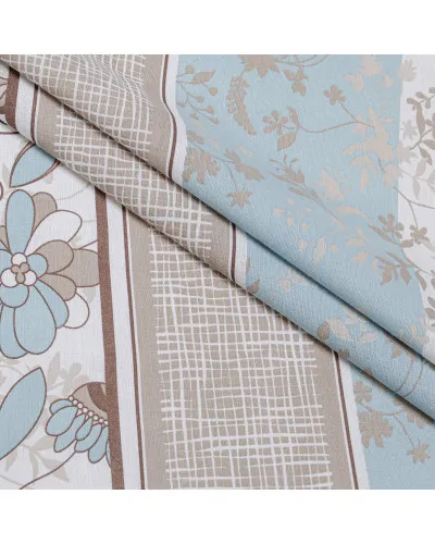Підковдра бязева Home Line "Затишок" (блакитно-бежевий) 145х215см 173544