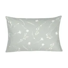 Наволочка бязева Home Line "Волошки сірі та білі на білому та сірому" 50х70см 164244