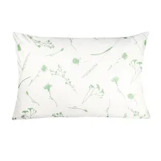Наволочка бязева Home Line "Волошки світло-зелені на білому" 50х70см 163022