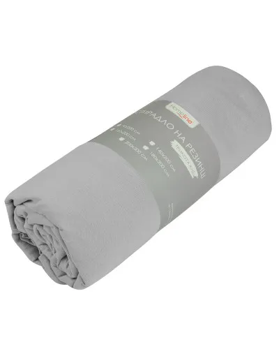 Простирадло трикотажне на резинці Home Line (сірий) 180х200см 155880