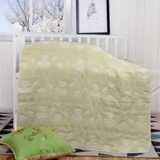 Ковдра ткана Home Line "Ведмедики" (світло-зелена) 110х110см 137652
