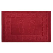 Рушник махровий (килимок) Home Line "Ніжки" (червоний), 50х70см 135806