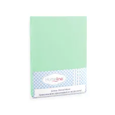 Простирадло трикотажне на резинці Home Line (салатове) 140х200см 123173