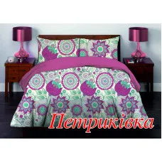 Півтораспальний комплект постільної білизни Home Line "Петриківка" 50х70 (кейс) 122936