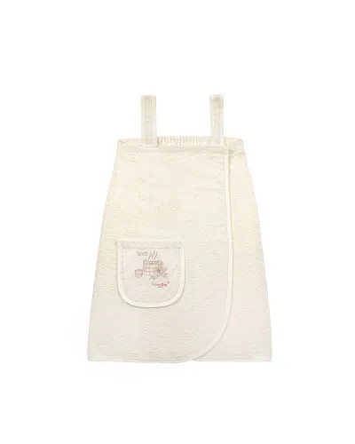 Сарафан махровий Home Line з вишивкою (кремовий) L/XL в сумці 178926